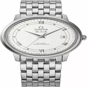 오메가 드빌 남성 메탈 시계 화이트다이얼 스위스워치