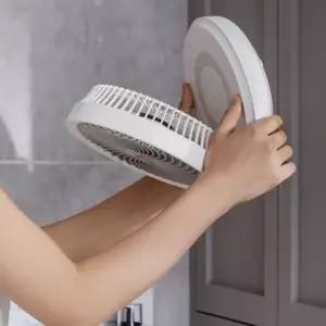 (옵션 화이트 USB충전식)선풍기 써큘레이터 미니 욕실 무선 캠핑 탁상용 회전 캠핑 책상선풍기 미니