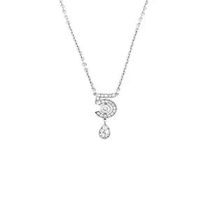 [엘러브] 샤넬 이터널 NO.5 네크리스 18K 화이트골드 다이아몬드 6ET0513