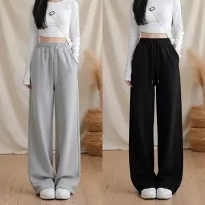 [다잇템] 여성 넓은 보온 바지 트랙수트 봄가을겨울용