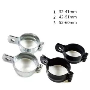 동관단자 안개등 방향 지시등 클램프 브라켓 오토바이 조명 부품 블랙 실버