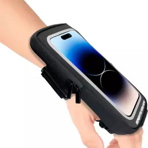 러닝 폰 홀더 손목 밴드 최대 6.8인치 16/15/14 Pro Max Galaxy S24/S23용 암 방수 방한 피트니스 스포츠