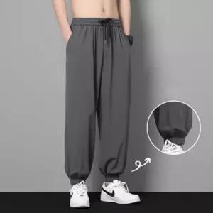 여름 쿨링 남성 여성 와이드 팬츠 냉감 트레이닝 바지