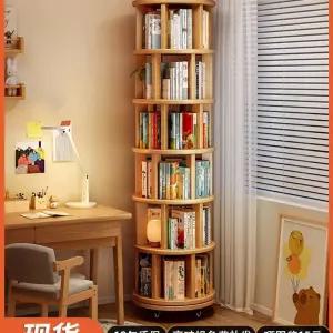 회전책장 4단 5단 작은책장 책꽂이 거실 이동식 6단 회전 회전형 책장 원형