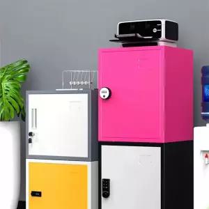 장치 철제 미니 소형 비밀번호 서랍장 락커 이동식 열쇠 사물함 캐비닛