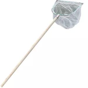 100메쉬 초미세 어망 (나무 손잡이 포함) 양식장 청소용 미세 어망 뜰채 도구