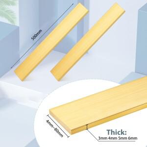 길이 500mm H59/H62 황동 평판 스트립 두께 6mm 3mm  구리 고체 메탈판 재료 보트 액세서리