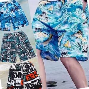 아이스 밴딩 반바지 비치웨어 남녀공용 쿨링 팬츠 커플 바캉스룩