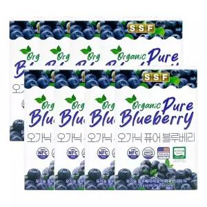 순수식품 오가닉퓨어 유기농 블루베리 착즙액 20gX14포X8개