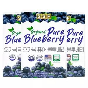 순수식품 오가닉퓨어 유기농 블루베리 착즙액 20gX14포X3개