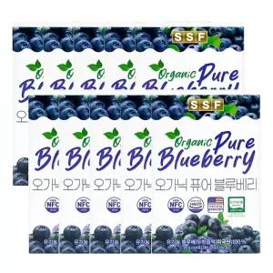 순수식품 오가닉퓨어 유기농 블루베리 착즙액 20gX14포X10개