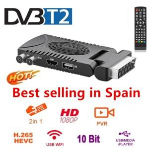 2026 스페인 DVB-T2 H.265 1080P HD TDT 유럽 지상파 TV 수신기 디코더 EPG 미니 소형 스카트 이탈리아 프