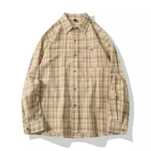 슬램덩크 남친 캐주얼 빅사이즈 긴팔 셔츠 체크 HO1