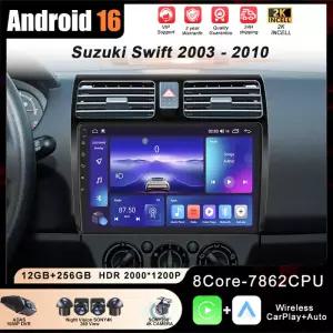 스즈키 스위프트 2003-2010용 안드로이드 카 라디오 스테레오 자동 네비게이션 GPS 헤드 유닛 멀티미디어