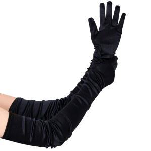 바비욘드 롱 오페라 파티 1920년대 새틴 티 장갑 의상 사이즈 상완 길이 27인치