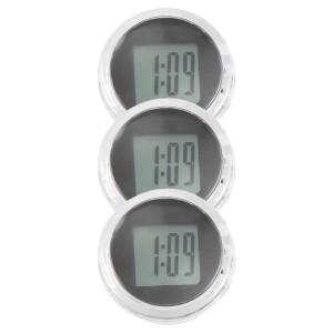 B07A-쓰리피스 세트 미니 소형 바이크 오토바이 시계 방수 스틱온 마운트 차량  자동차  SUV용 디지털