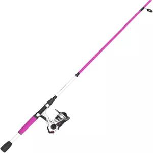 Zebco 로밍 방적 릴 및 낚싯대 콤보 6피트 유리 섬유 분할 컴포트 그립 핸들 소프트 터치 노브 사이즈 20