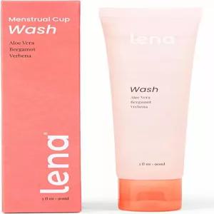 레나 생리컵 워시 ？ 재사용 가능한 컵과 디스크를 위한 부드럽고 pH 균형 잡힌 식물성 클렌저 천연 향 TSA