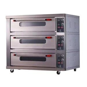 전기 상업용 오븐 2 층 3 프로세서 SMJ 밍 피자 케이크 빵 장비 베이커리 대형 화로