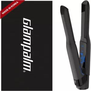 글램팜 글램뮤즈 스몰 0.5인치 비타-C가 주입된 올세라믹 플랫 언 열 손상이 적은 살롱 결과 K-팝 헤어