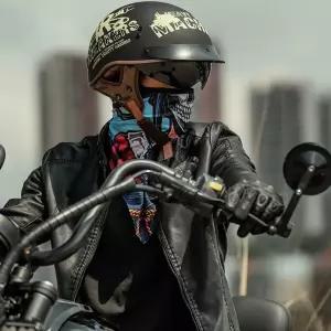 roa 가벼운 반모 헬멧 하이바 헬맷 클래식 고글 경량 대형 스냅백 바이크 스