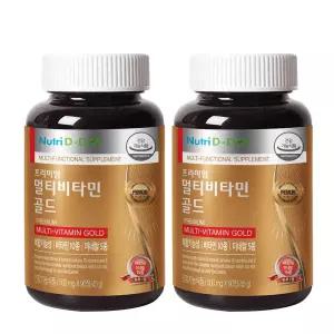 뉴트리디데이 프리미엄 멀티비타민 골드 500mg×90정 2개 면역증진