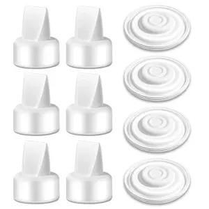 스펙트럼 및 모티프 루나를 위한 맘스터치 덕빌 밸브 6개와 실리콘 멤브레인 4개. 스펙트라 S1 S2 9 플러스