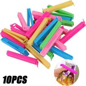 10 5PCS BLE KIT STORAGE FOOD NG SE CLAMP SEALER SEAL CLIPS PLASTIC BAG ACCESSORIES TOOL