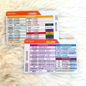 Y51A-Lab 혈액 추출 배지 카드 값 및 순서  간호 액세서리 참조 선물