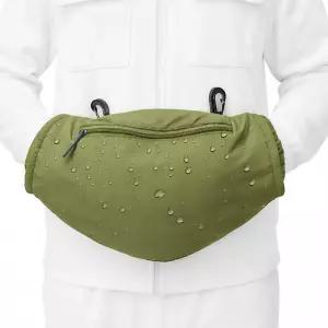 지퍼 및 메쉬 포켓이 있는 전술 손난로 - 벨트와 후크가 조절 가능한 방수 사냥 파우치 야외 방한 장비