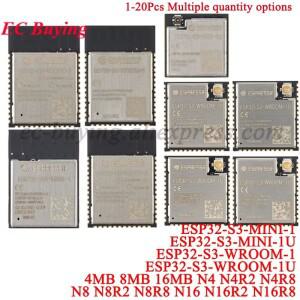 1개-20개 ESP32S3 ESP32-S3-WROOM-1 1U ESP32-S3-MINI 4MB 8MB 16MB N4 N4R2 N8 N16 WiFi Ble 5.0 모듈