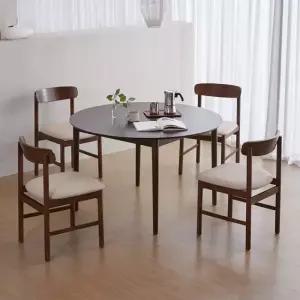 베스트리빙 하이디 네이처 알로 4인(1200) 원형 원목 카페 인테리어 식탁세트/의자 4