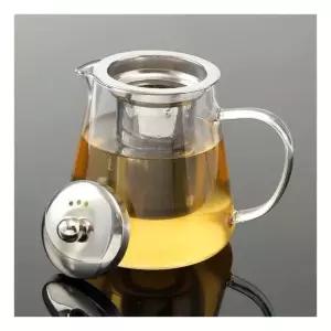 현이몰 차주전자 내열유리 스텐거름망 티포트 950ml 차우리기 티메이커 차포트 유리주전자 유리티포트 티팟