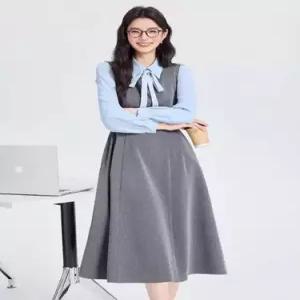 EAMT 여자 원피스 정장세트 원복 작업복 유치원 세트 춘추교자 셔츠 유아교사 면접 EUNG3