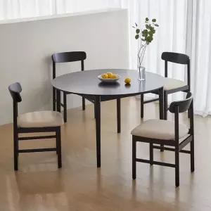 베스트리빙 하이디 모노 알로 4인(1000) 원형 원목 카페 인테리어 식탁세트/의자 4