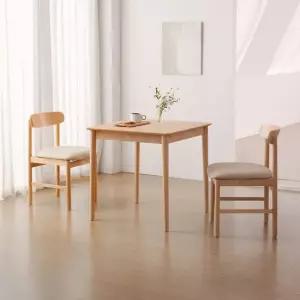 베스트리빙 하이디 네이처 알로 2인(800) 사각 원목 카페 인테리어 식탁세트/의자 2개