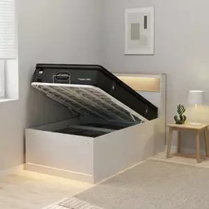 스스디 제니 LED 리프트업 수납침대 프레임 SS 높이600