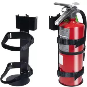 마이티 프로덕츠 소화기 장착 브래킷 - 22파운드 WLL E-트랙 레일 및 시스템이 장착된 모든 차량용 차고