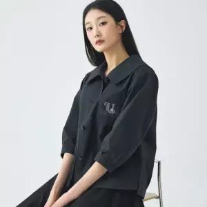 [지센] 여성 와이드카라 숏 자켓 LCCAO392_NA