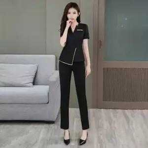 프론트 유니폼 간호사 근무복 실장 병원 미용실 반팔