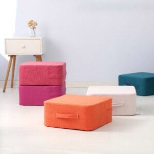 40X20CM 방방이 홈트레이닝 점핑 점프 패브릭 다이어트 쿠션 트램펄린 사각형 방석