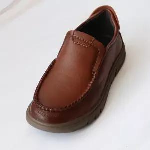 [남성]천연소가죽 테판드 컴포트 쿠션 미끄럼방지 밴딩 로퍼단화 3CM JANG-LN5858