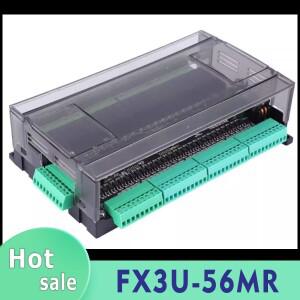FX3U 56MR 릴레이 PLC 산업용 제어 보드 프로그래밍 가능 32 입력 6AD 2DA 및 RTC RS485 모듈 버스 통신