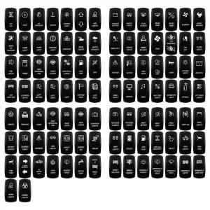 스위치릴레이 해양 12V 24V 화이트 Led On Off 로커 스위치 5Pin SPST 순간 DPDT ON OFF 3 방향 차량용 보