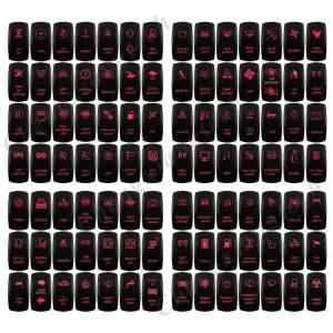 스위치릴레이 레드 Led 라이트 바 차량용 보트 로커 스위치 폴라리스 지프 Autosteer 자동 기계 12V24V 해