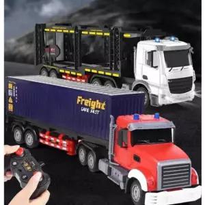 컨테이너 트레일러 RC카 무선 조종 시뮬레이션 자동차 장난감 선물