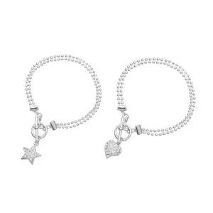 CRICRI 별 스타 스와로브스키 크리스탈 제작 팔찌 sMk2+4EwQ