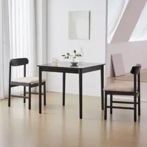 베스트리빙 하이디 모노 알로 2인(800) 사각 원목 카페 인테리어 식탁세트/의자 2개