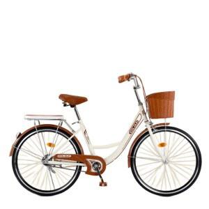 출퇴근 스타일 26인치 경량 성인 자전거 여성용 중학생 여성 18인치 옐로우 클래식자전거