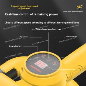 휴대용 무선 리튬 벽 마감기 - 매끄러운 바닥 및  전기 콘크리트 시멘트 미장 도구